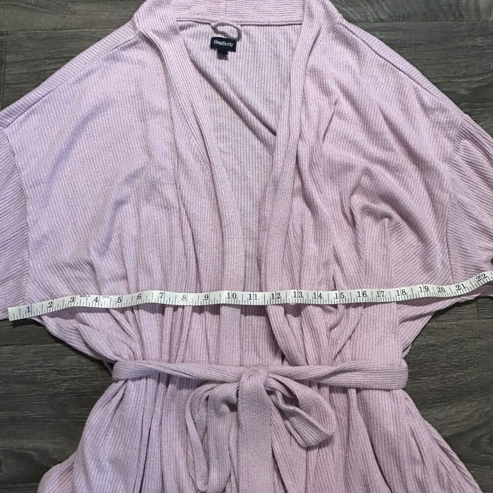 GAP GapBody XL Long Sleeve Ribbed Belted Robe Pink G1126XRDMA Loungewear - Picture 10 of 10
